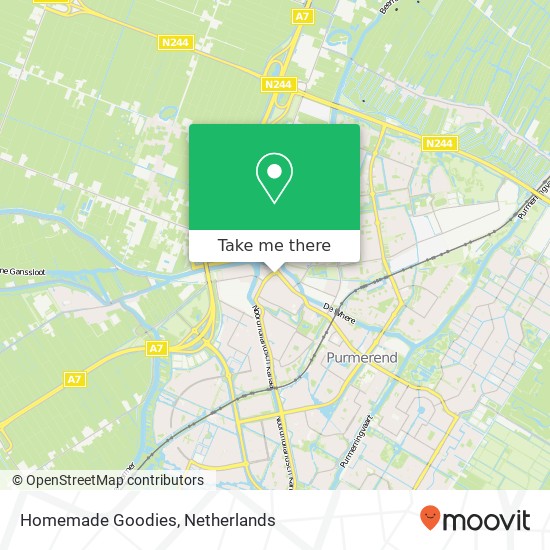 Homemade Goodies, Gedempte Singelgracht 3 1441 Purmerend map