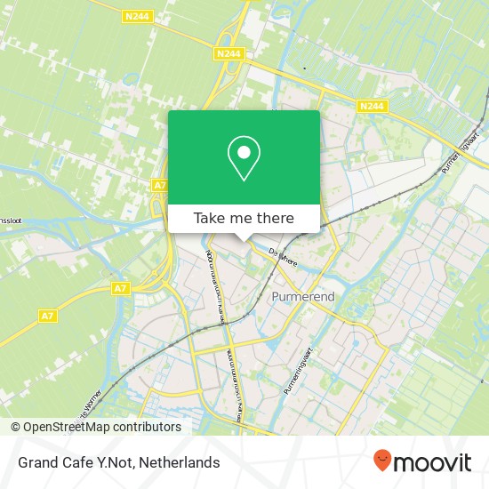Grand Cafe Y.Not, Koemarkt 31 1441 DA Purmerend map