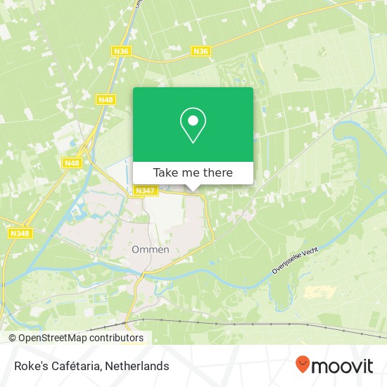 Roke's Cafétaria, Slagenweg 3 7731 TJ Ommen map