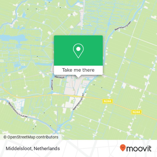 Middelsloot, Lievelandsbuurt 3 1483 BX Alkmaar map