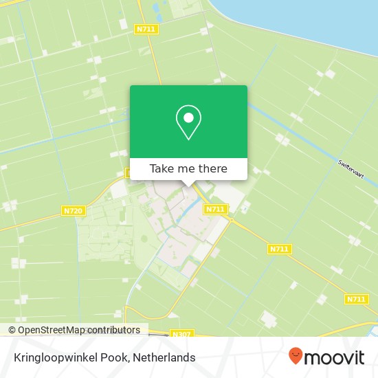 Kringloopwinkel Pook, De Zoom 8 8255 AC Swifterbant map