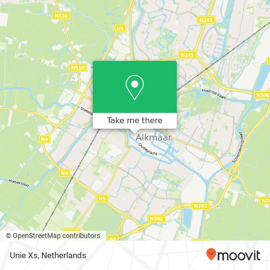 Unie Xs, Koorstraat 12 1811 GP Alkmaar map