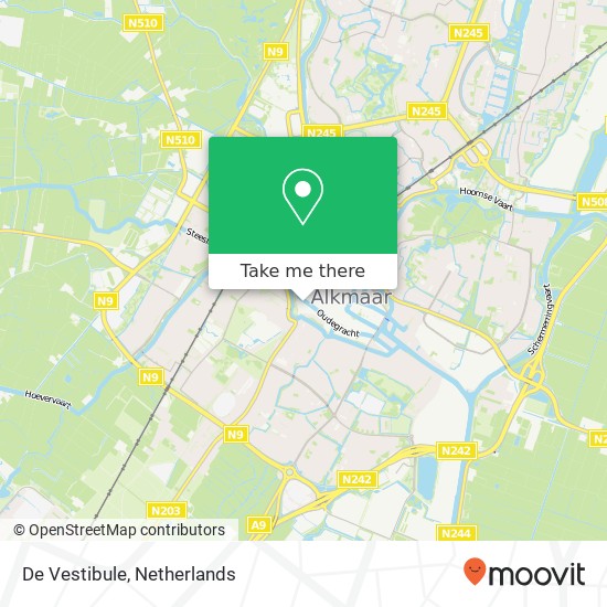 De Vestibule, Ritsevoort 12 1811 DN Alkmaar map