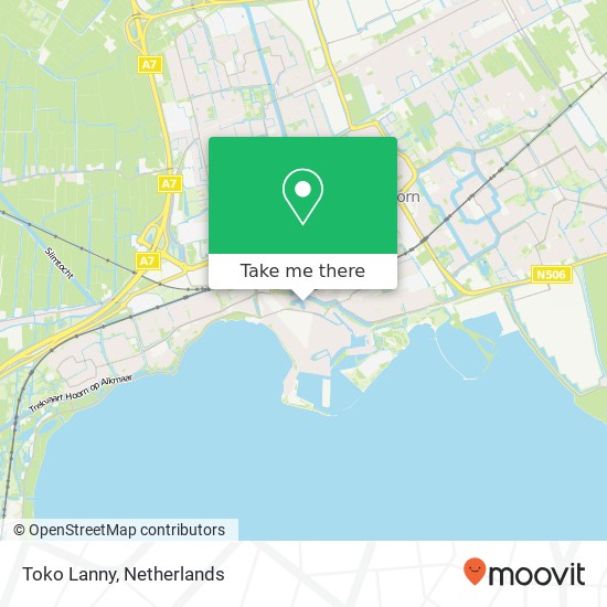 Toko Lanny, Nieuwland 30 1621 HK Hoorn map