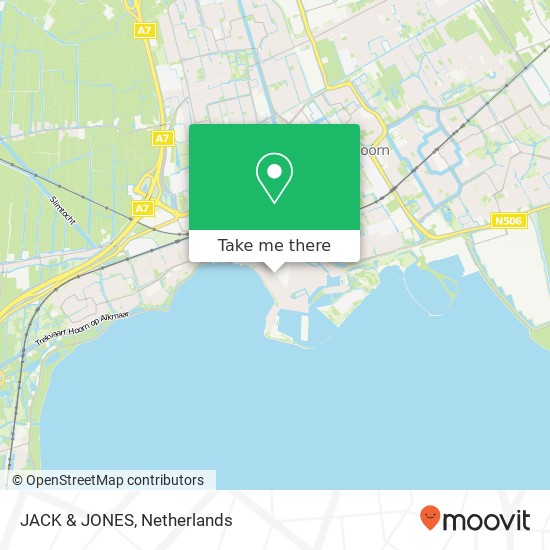 JACK & JONES, Grote Noord 33 1621 KD Hoorn map