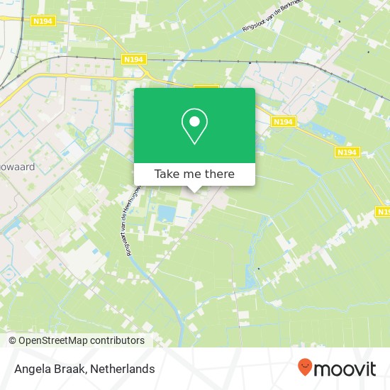 Angela Braak, 't Ouwe Hof 23 1711 RT Koggenland map
