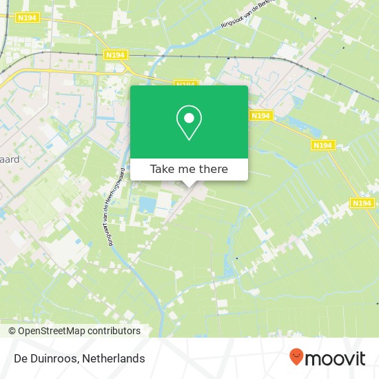 De Duinroos map