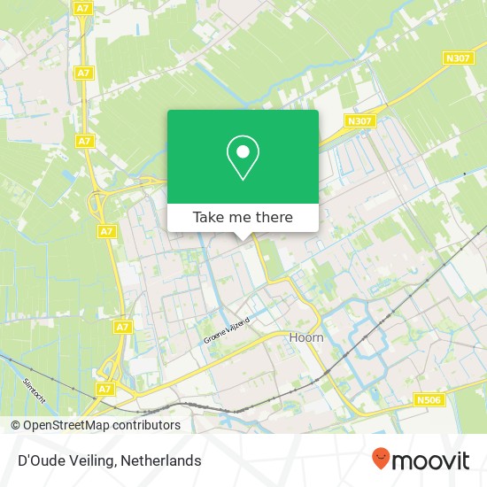 D'Oude Veiling, Dorpsstraat 93 1689 ES Hoorn Karte