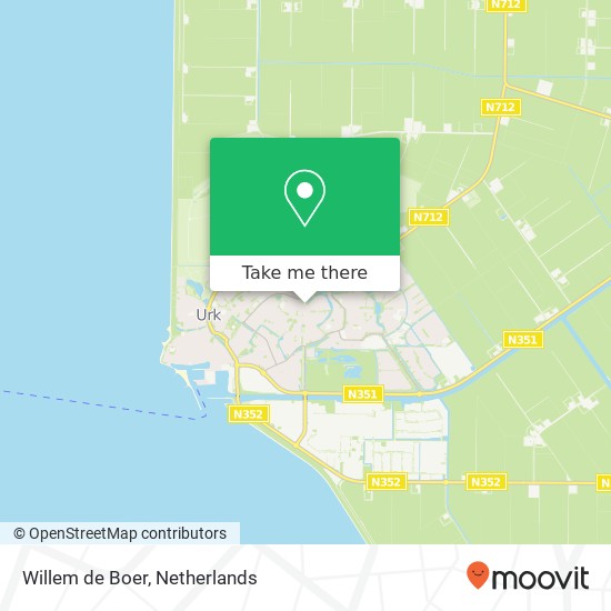 Willem de Boer, Richel 6 8321 RX Urk map