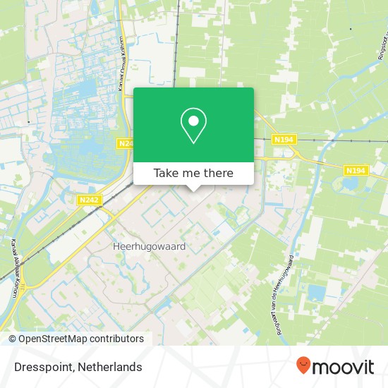 Dresspoint, Raadhuisplein 20 1701 EJ Heerhugowaard map