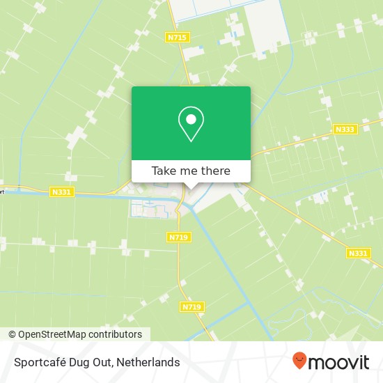 Sportcafé Dug Out, Maanhuizenlaan 10 8316 AB Noordoostpolder map