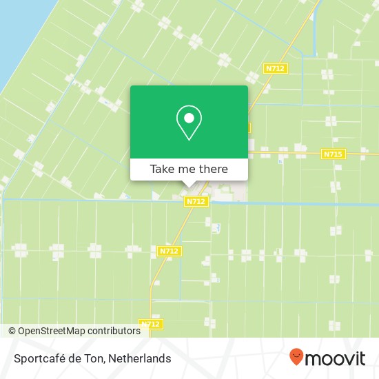 Sportcafé de Ton, Toernooilaan 7 8312 AM Noordoostpolder map