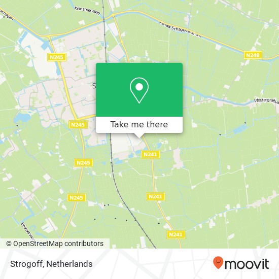 Strogoff, Witte Paal 330 1742 LE Schagen map