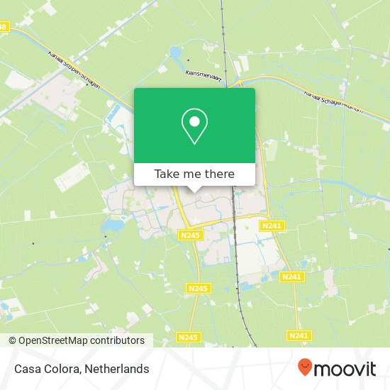 Casa Colora, Herenstraat 4 1741 BM Schagen map