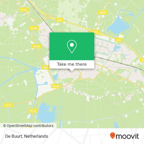 De Buurt, Gasthuislaan 30 8331 MZ Steenwijkerland map