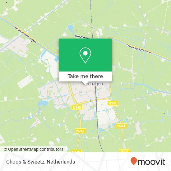 Choqs & Sweetz, Makado Centrum 41 1741 JA Schagen map