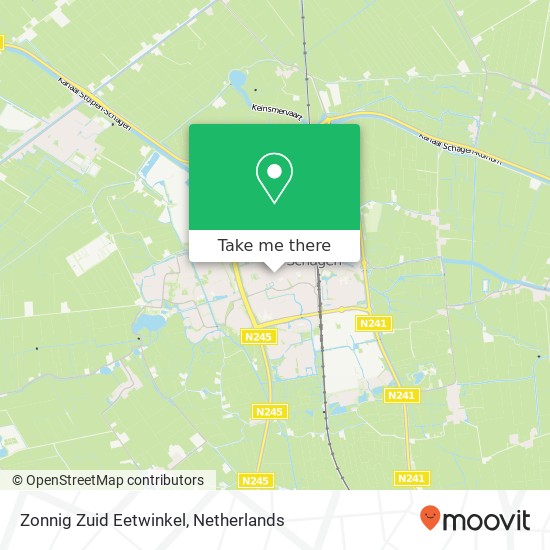 Zonnig Zuid Eetwinkel, Gedempte Gracht 9 1741 GA Schagen map