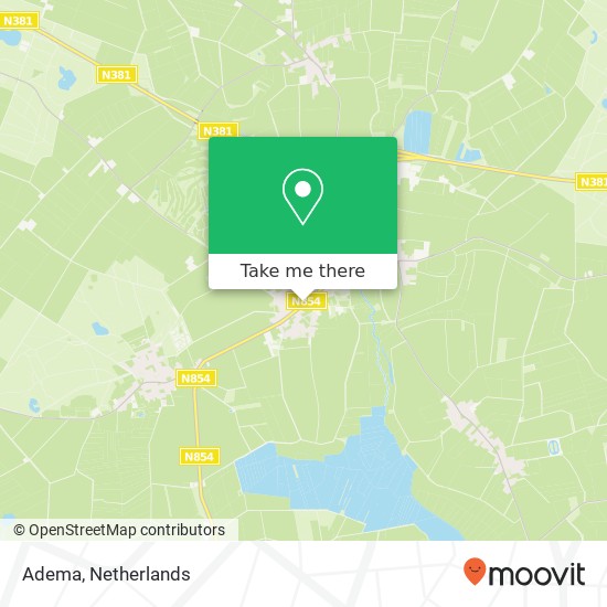 Adema, Aelderstraat 49 7854 RP Coevorden map