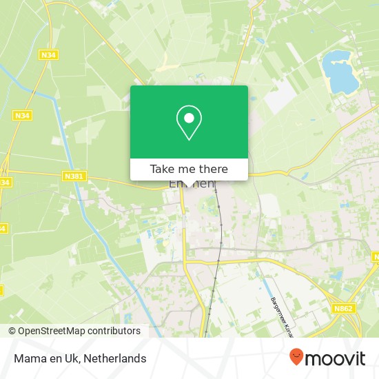 Mama en Uk, Derksstraat 160A 7811 AJ Emmen Karte