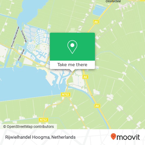 Rijwielhandel Hoogma Karte