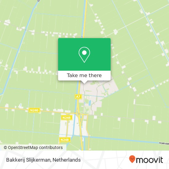 Bakkerij Slijkerman, Terpstraat 25 1771 AC Hollands Kroon Karte