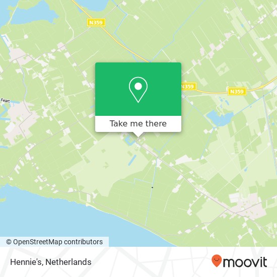 Hennie's, Leise Leane 1A 8572 WH Rijs map