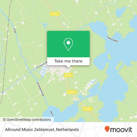 Allround Music Zeldenrust, Dominee L. Tinholtstraat 8723 CX Koudum map