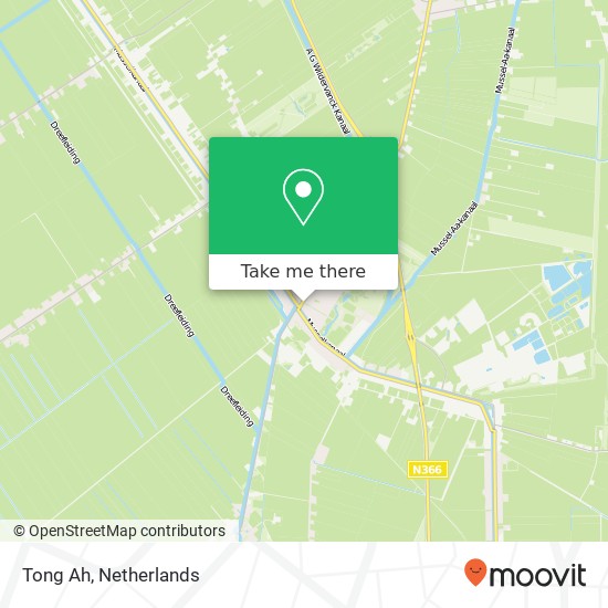 Tong Ah, Kruisstraat 7 9581 EC Stadskanaal Karte