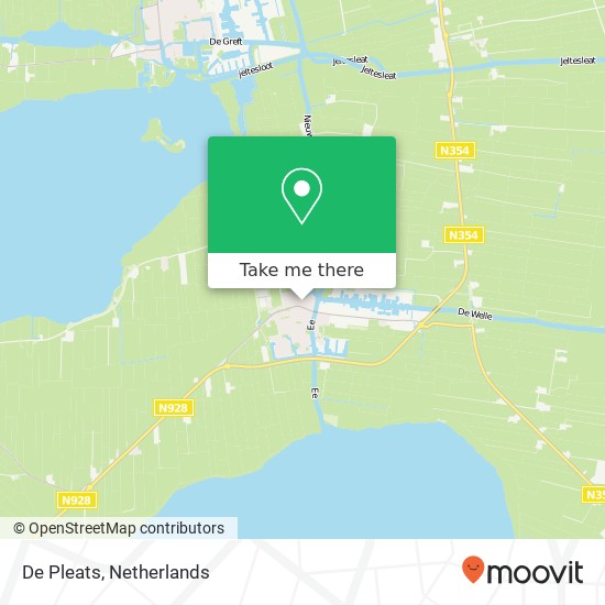 De Pleats, Waechswal 2 8551 PE Súdwest-Fryslân Karte