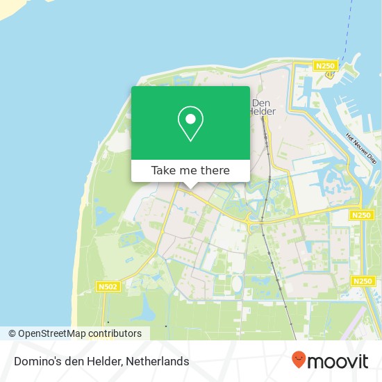 Domino's den Helder, Marsdiepstraat 172 1784 AT Den Helder map