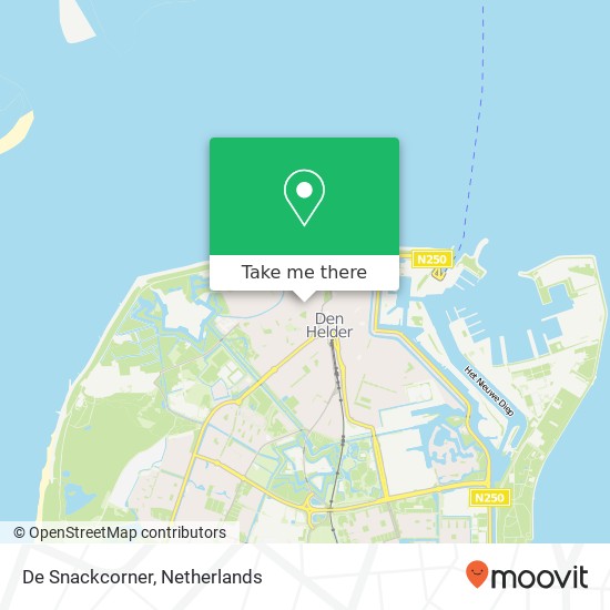 De Snackcorner, Van Galenstraat 78 1782 EX Den Helder map