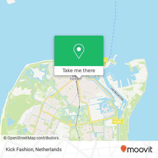 Kick Fashion, Beatrixstraat 30 Den Helder map