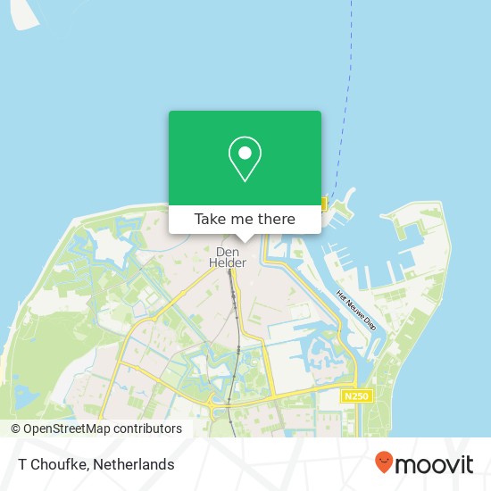 T Choufke, Breewaterstraat 10 1781 GT Den Helder map