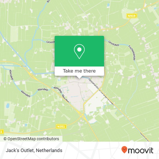 Jack's Outlet, Stationsstraat 13 8431 ET Ooststellingwerf map