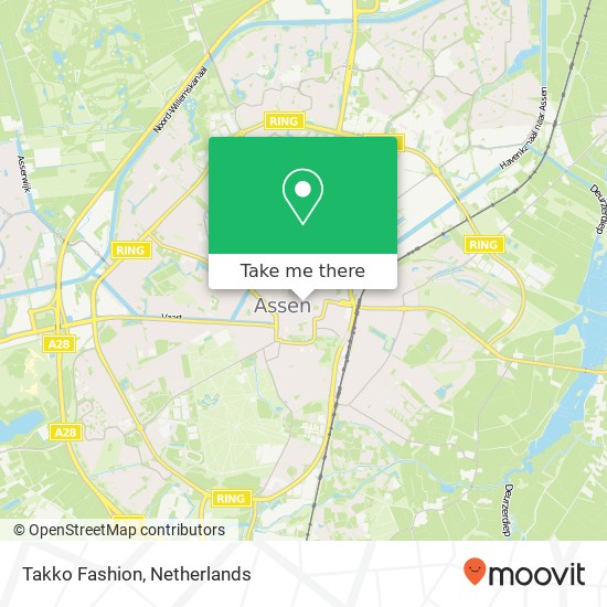 Takko Fashion, Nieuwehuizen 12 9401 JT Assen Karte