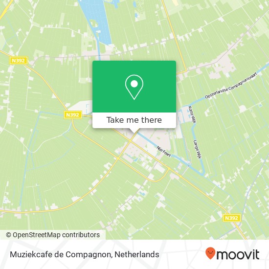 Muziekcafe de Compagnon, Hoofdstraat 70 8401 CB Gorredijk map