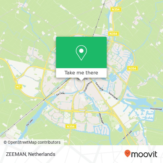 ZEEMAN, Peperstraat 11 8601 CH Súdwest-Fryslân Karte