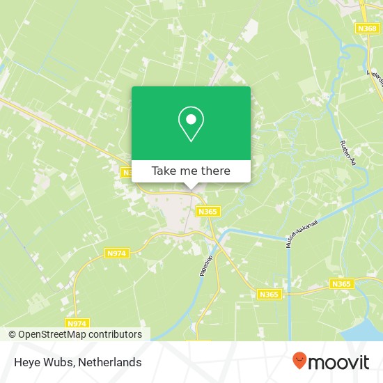 Heye Wubs, Dorpsstraat 66 9591 AW Stadskanaal map