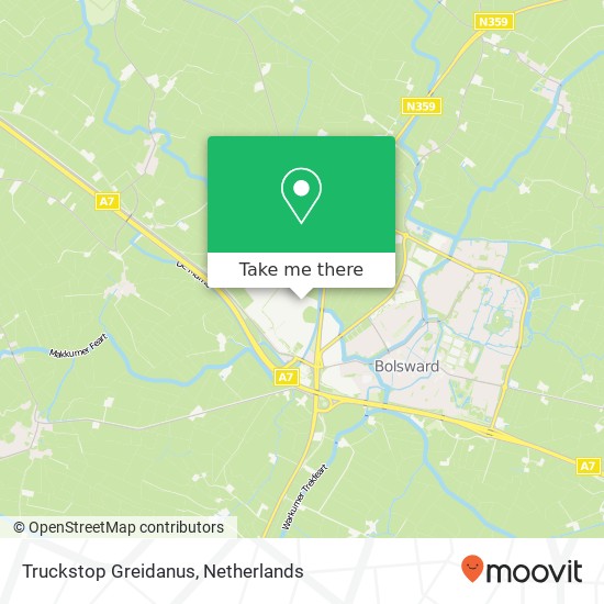 Truckstop Greidanus, De Marne 55 8701 PV Súdwest-Fryslân map