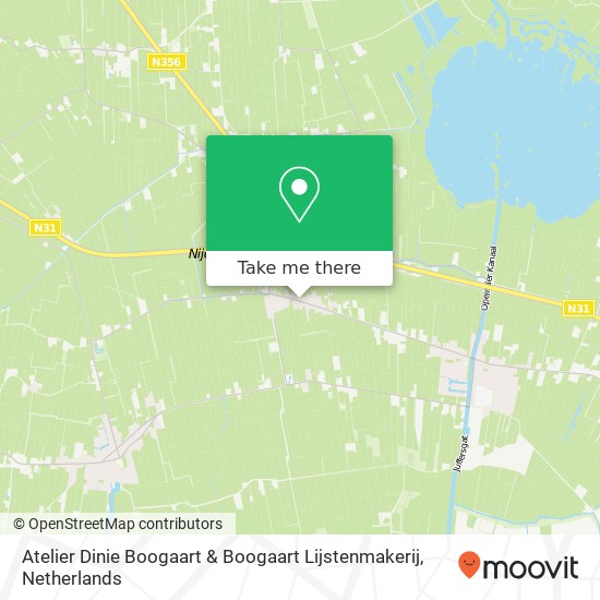 Atelier Dinie Boogaart & Boogaart Lijstenmakerij, Kommisjewei 23 9217 RL Nijega map