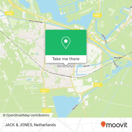 JACK & JONES, Langestraat 4 9671 PG Oldambt Karte