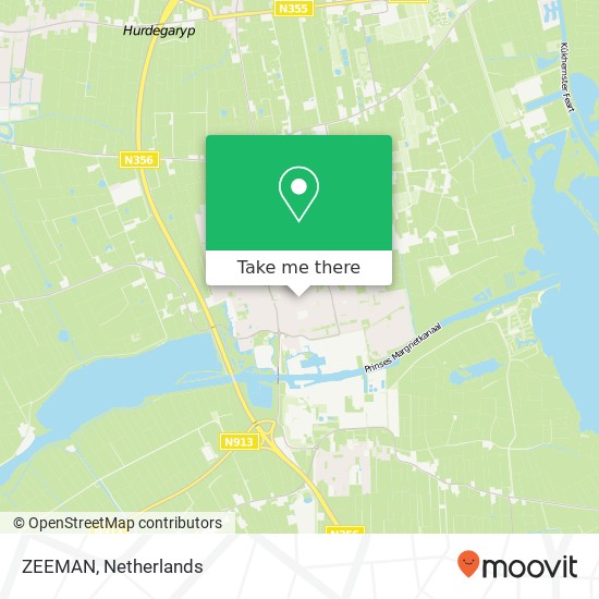 ZEEMAN, Schoolstraat 31 9251 EA Tytsjerksteradiel map