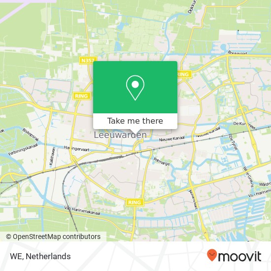 WE, Wirdumerdijk 13 8911 CB Leeuwarden map