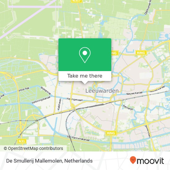 De Smullerij Mallemolen, Molenstraat 58 8913 BC Leeuwarden map