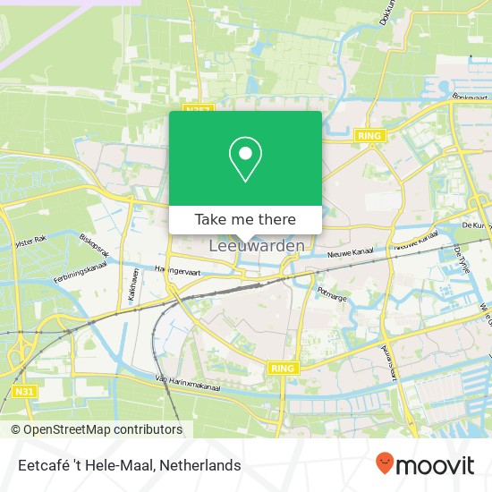 Eetcafé 't Hele-Maal, Groot Schavernek 25 8911 BW Leeuwarden map