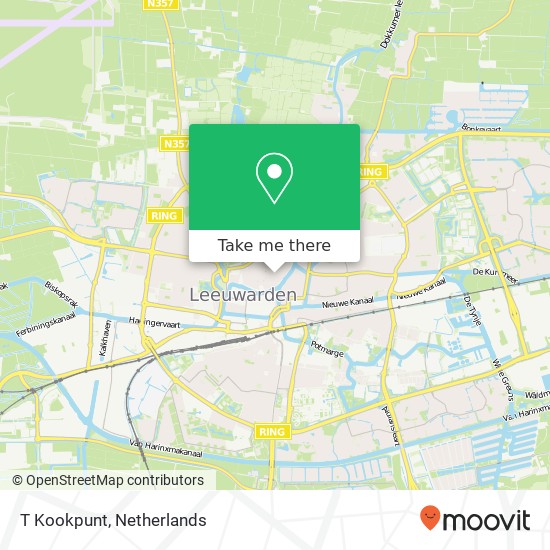 T Kookpunt, Eewal 54 8911 GT Leeuwarden map