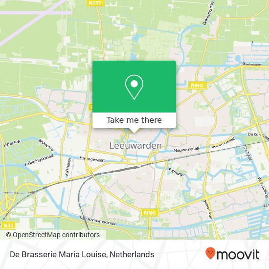 De Brasserie Maria Louise, Grote Kerkstraat 7 8911 DZ Leeuwarden Karte