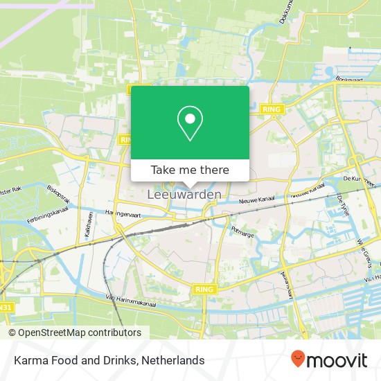 Karma Food and Drinks, Nieuwestad 75 8911 CK Leeuwarden map