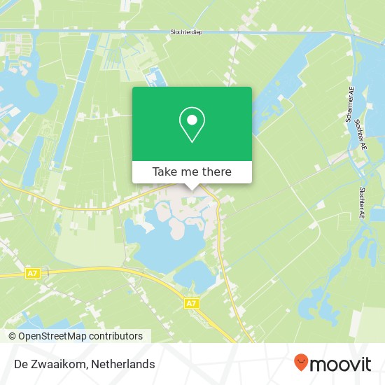 De Zwaaikom, Vijverlaan 1 9617 BB Slochteren map