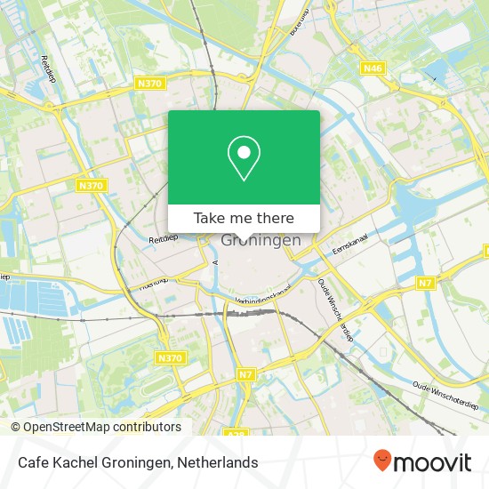 Cafe Kachel Groningen, Zwanestraat 3 9712 CH Groningen map